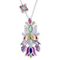 Náhrdelník PETRA TOTH s ornamentom kvetu 119-NAH-FS-SRR