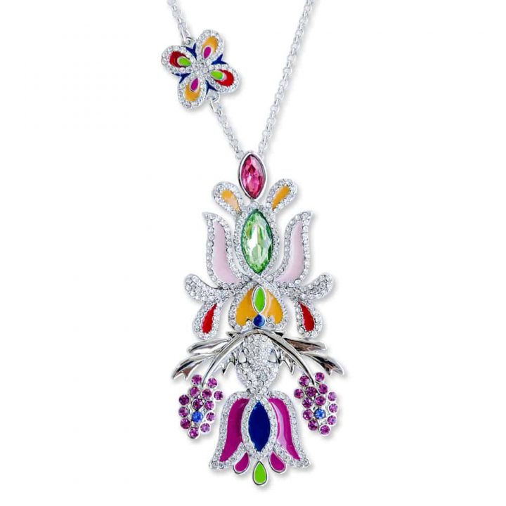 Náhrdelník PETRA TOTH s ornamentom kvetu 119-NAH-FS-SRR