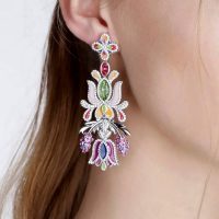 Náušnice PETRA TOTH s ornamentom 110-NAU-FS-SRR