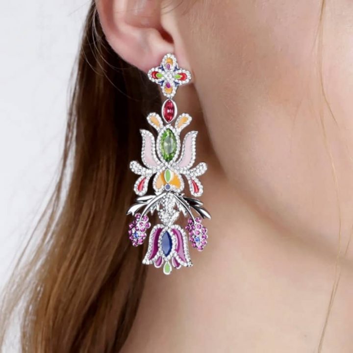 Náušnice PETRA TOTH s ornamentom 110-NAU-FS-SRR