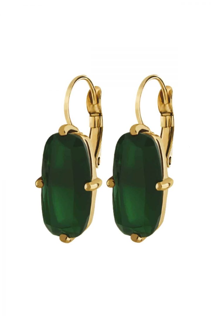 Náušnice DYRBERG/KERN BARITA SG GREEN