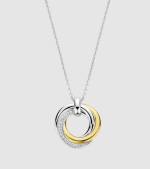 Náhrdelník TI SENTO so zirkónom pozlátený 34055ZY