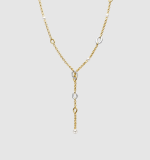 Náhrdelník TI SENTO s lariátom pozlátený 34095ZY