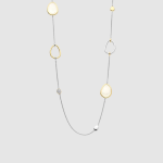 Náhrdelník TI SENTO s perleťou pozlátený 34102MW