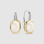 Náušničky TI SENTO s perleťou pozlátené 78041MW