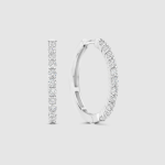 Náušničky TI SENTO kruhy so zirkónmi 21,5 mm 78077ZI