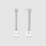 Náušničky TI SENTO so zirkónmi s perlou 78070PW