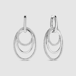 Náušničky TI SENTO kruhy so zirkónmi 78067ZI