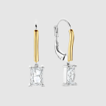 Náušničky TI SENTO so zirkónmi pozlátené 78063ZY