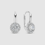 Náušničky TI SENTO oválne so zirkónom 78056ZI