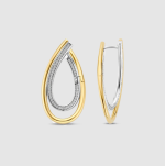 Náušničky TI SENTO so zirkónmi pozlátené 78051ZY