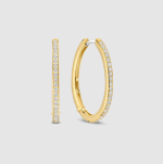 Náušničky TI SENTO kruhy so zirkónmi pozlátené 7789ZY